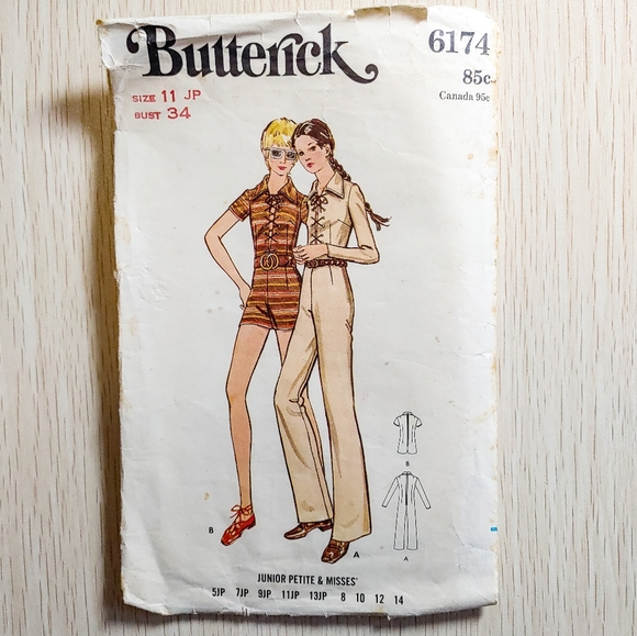 Vintage 1971 Butterick Pattern Jumpsuits - Picture 2 of 8